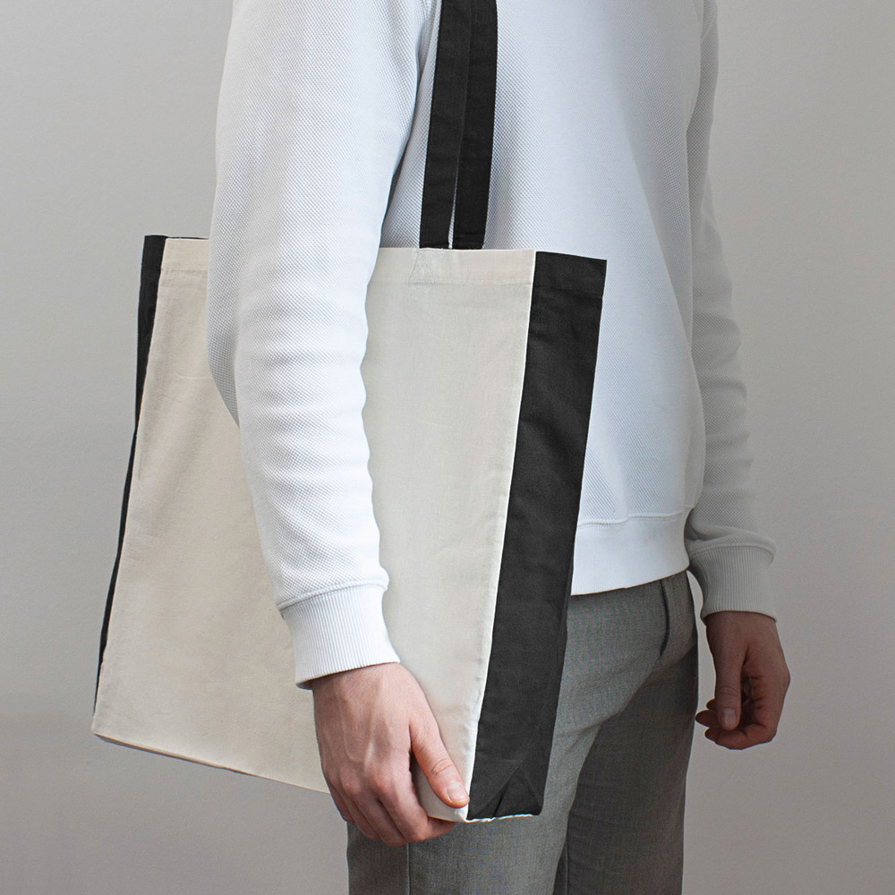 PALMA – Baumwolltasche mit Boden- Seitenfalte