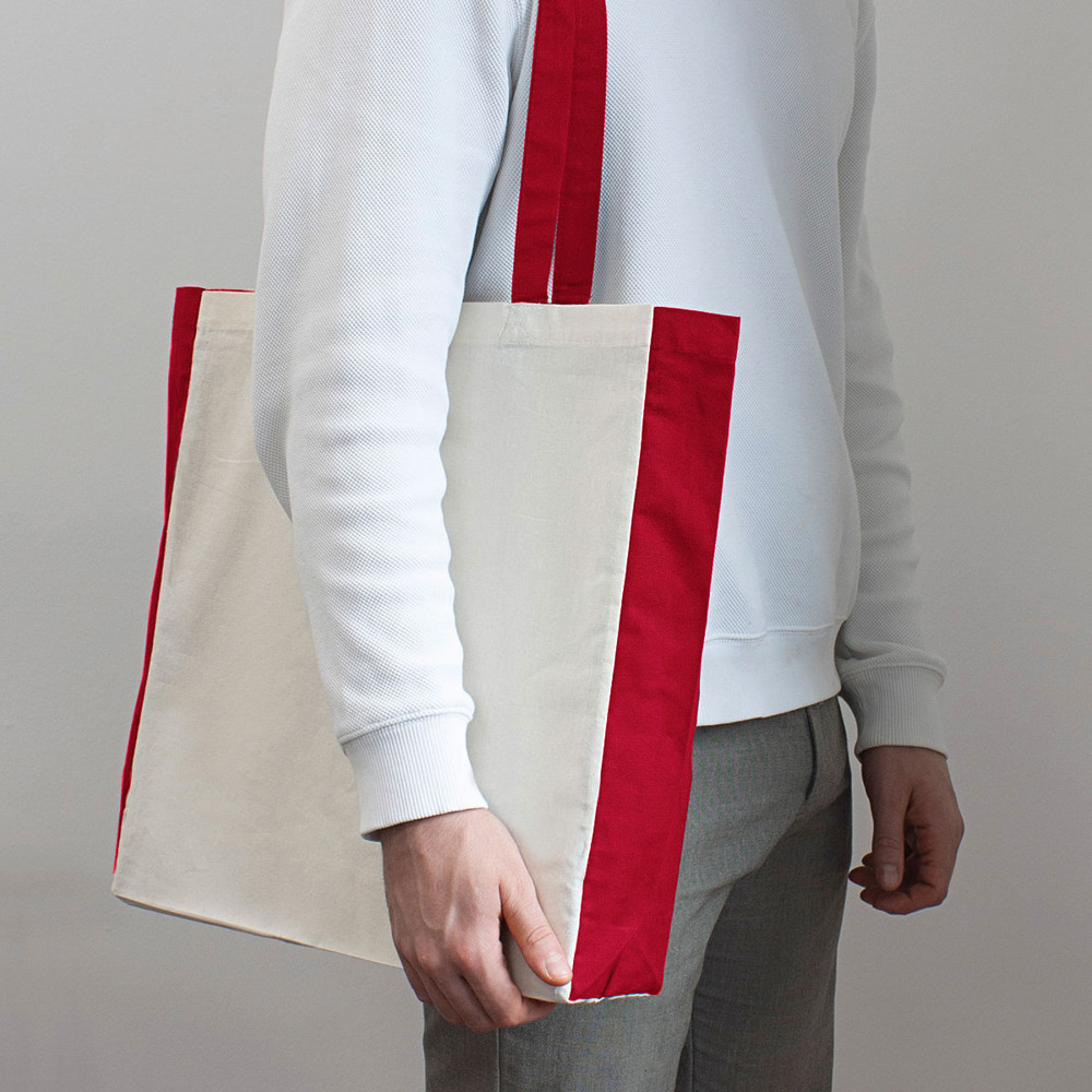 PALMA – Baumwolltasche mit Boden- Seitenfalte