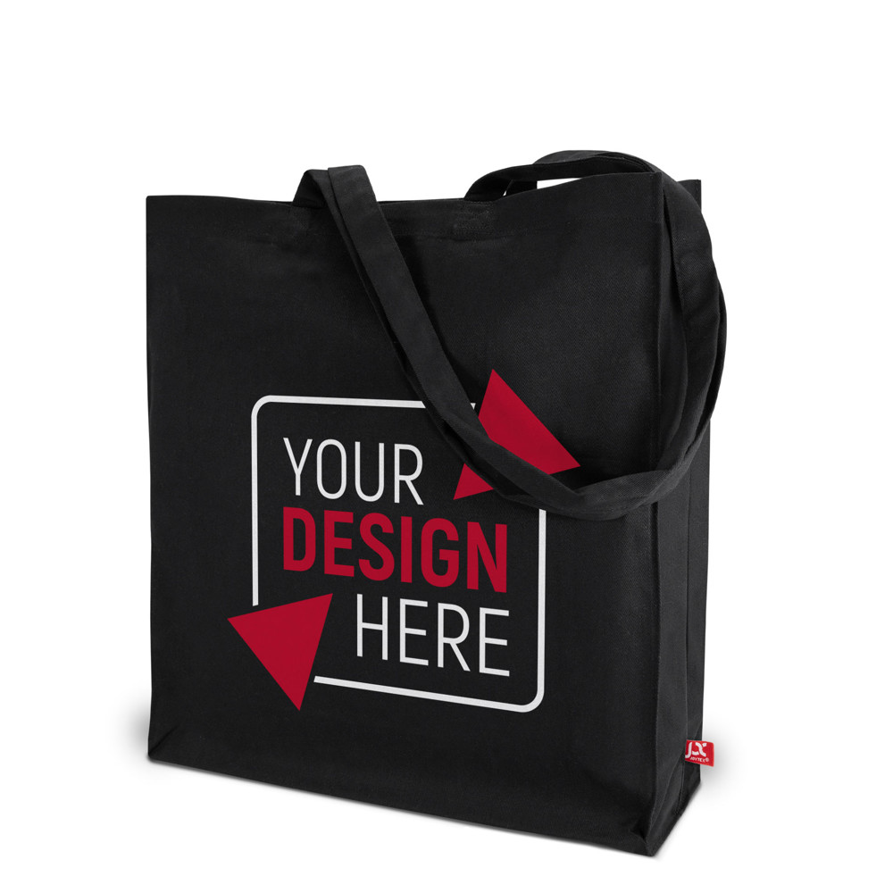 TORONTO – Canvas-Tasche mit Boden- und Seitenfalte sowie langen Henkeln
