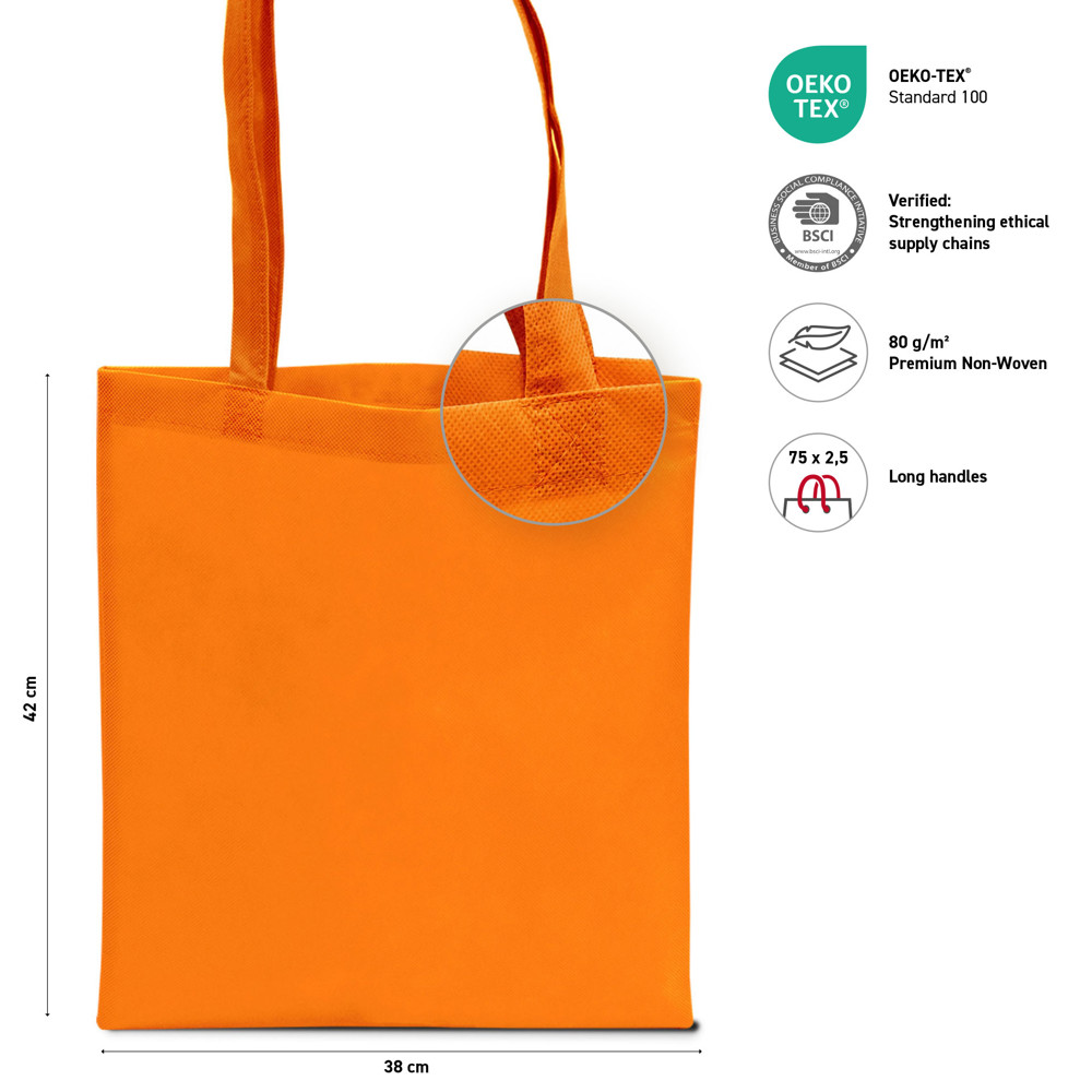 MUNICH – Tote bag with long handles | Orange | A1288-51-21