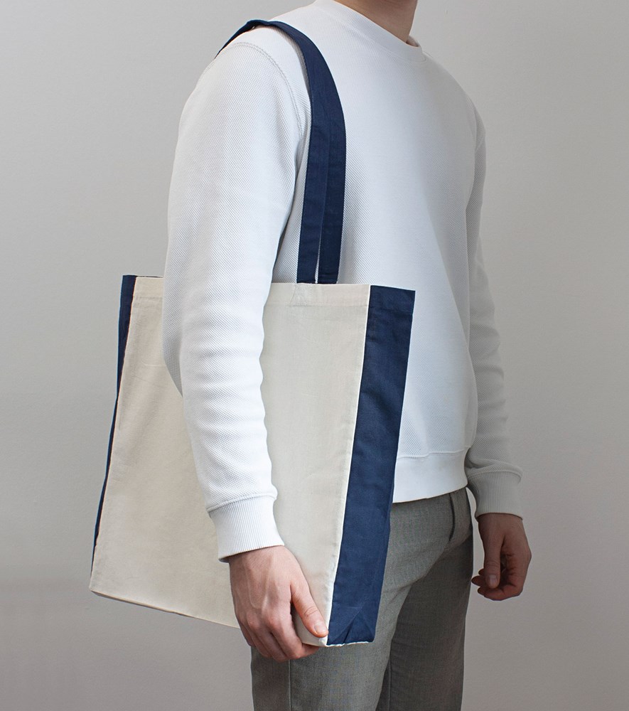 PALMA - Baumwolltasche mit Boden- Seitenfalte PALMA - Baumwolltasche mit Boden- Seitenfalte